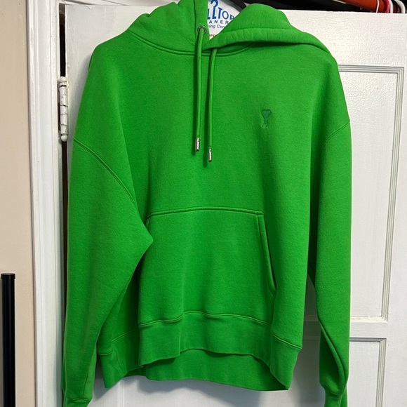 Ami Alexandre Mattiussi Green Hoodie - Picture 1 of 5
